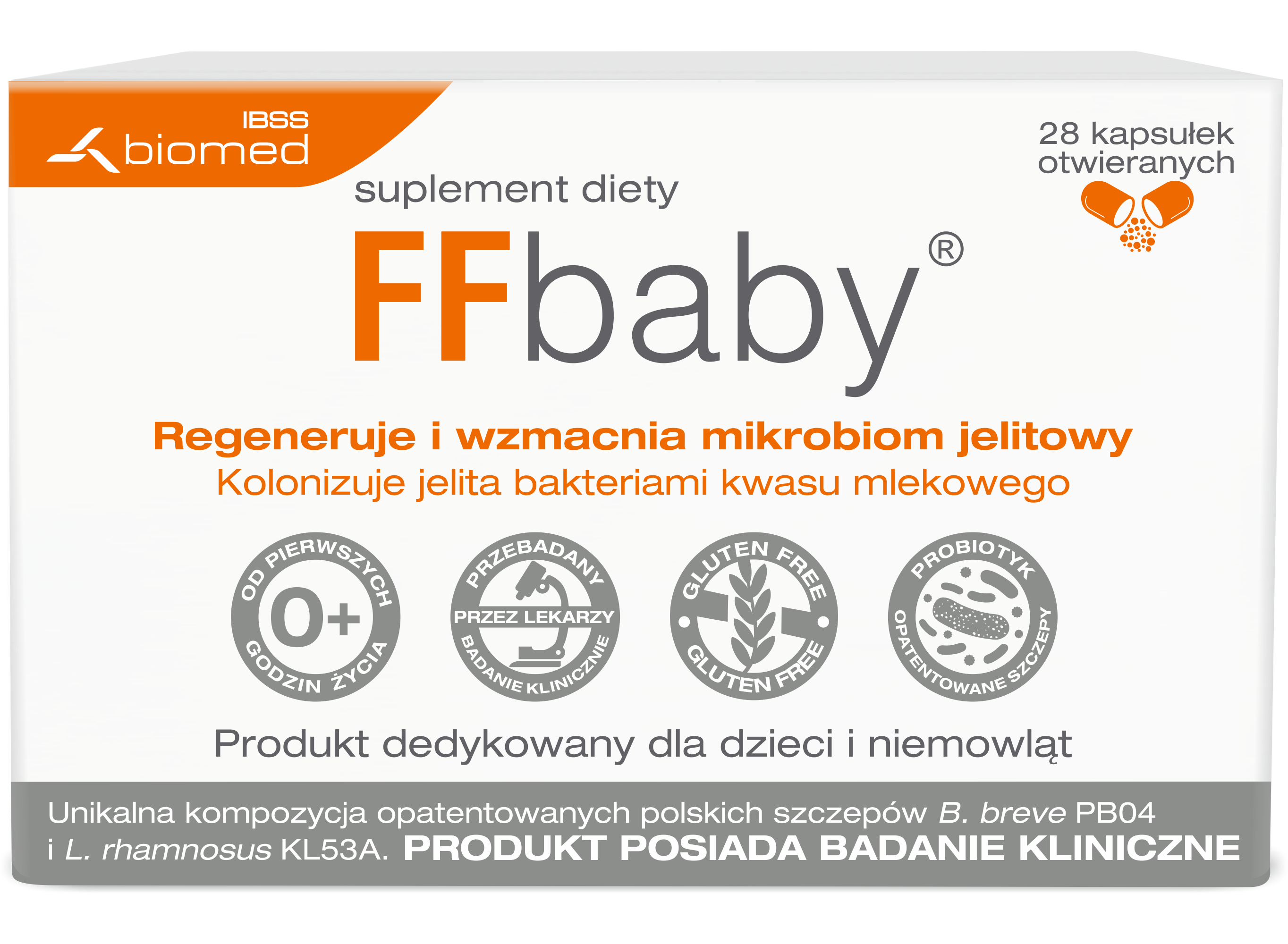 Suplement diety FFbaby pierwsza flora bakteryjna dla niemowląt